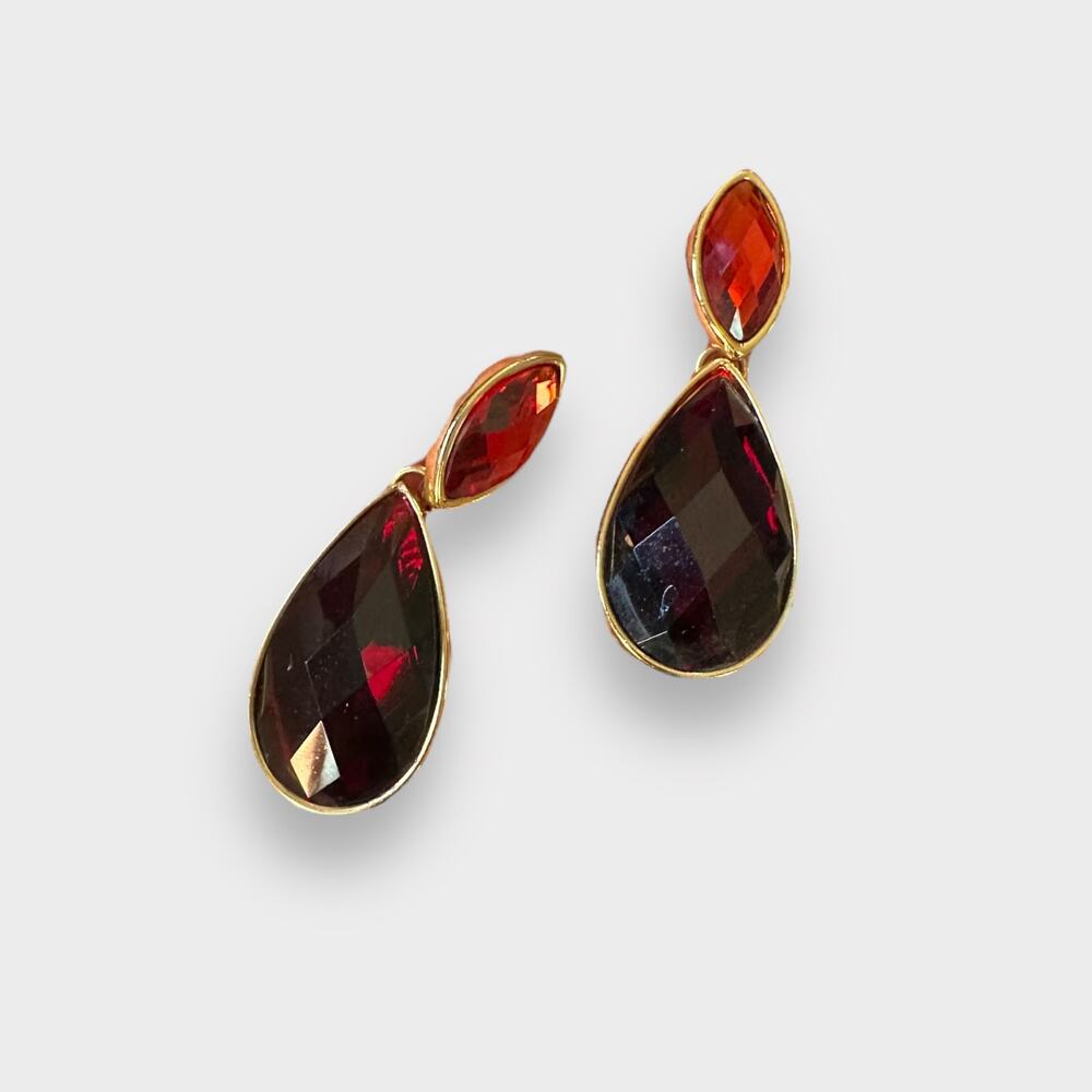 Joan Rivers Faceted Teardrop Dangle Earrings